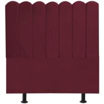 Cabeceira Nuvem Cama Box Casal 140 Cm Alanis Suede Bordô Cabeceira Nuvem Cama Box Casal 140 Cm Alanis Suede Bordô