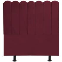 Cabeceira Nuvem Cama Box Casal 140 cm Alanis Suede Bordô Cabeceira Nuvem Cama Box Casal 140 cm Alanis Suede Bordô