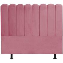 Cabeceira Nuvem Cama Box Casal 140 Cm Alanis Suede Rosa Cabeceira Nuvem Cama Box Casal 140 Cm Alanis Suede Rosa
