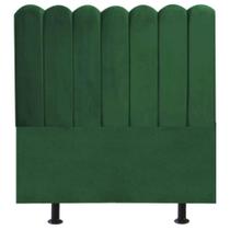 Cabeceira Nuvem Cama Box Solteiro 90 Cm Alanis Suede Verde Cabeceira Nuvem Cama Box Solteiro 90 Cm Alanis Suede Verde