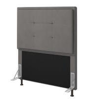 Cabeceira Onix Cama Box Solteiro 90cm Suede Grafite