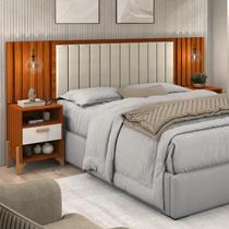 Cabeceira Onix Para Cama Queen 160cm com 2 Mesinha e 2 Gavetas Cabeceira Onix Para Cama Queen 160cm com 2 Mesinha e 2 Gavetas