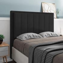 Cabeceira Opala Cama Box King 195cm Suede Preto