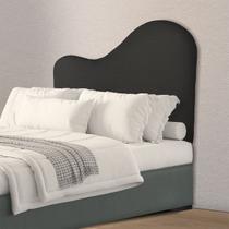 Cabeceira Orgânica 90cm Solteiro Painél Para Cama Box Bouclé Serena