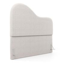 Cabeceira Orgânica Cama Box King Size Sea 195cm com Frame Bouclé Off White - Abmaza Cabeceira Orgânica Cama Box King Size Sea 195cm com Frame Bouclé Off White - Abmaza