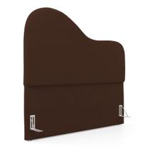 Cabeceira Orgânica Cama Box Queen Size Sea 160cm com Frame Suede Marrom - Abmaza Cabeceira Orgânica Cama Box Queen Size Sea 160cm com Frame Suede Marrom - Abmaza