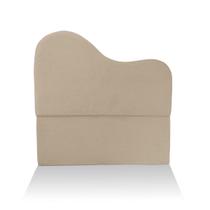 Cabeceira Orgânica Casal King Estofada Para Cama Box Bouclé Serena Com Frame