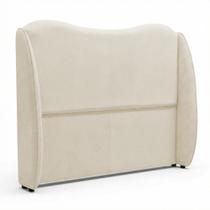 Cabeceira Orgânica Para Cama Box Casal Padrão Luma 140cm Bouclê Bege - Abmaza Cabeceira Orgânica Para Cama Box Casal Padrão Luma 140cm Bouclê Bege - Abmaza