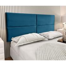 Cabeceira Painel Adesiva Turim 158cm Azul