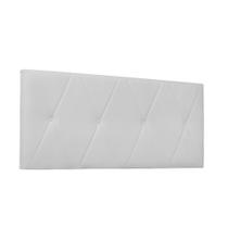 Cabeceira Painel Aquilla Para Cama Box King 195 cm material sintético Branco - D'Rossi