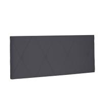 Cabeceira Painel Aquilla Para Cama Box Queen 160 cm Suede Cinza - D'Rossi