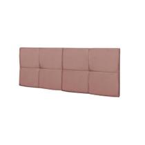 Cabeceira Painel Cama Box Casal 1,40 Estofada Suspensa Dobrável MÉXICO - Rose Suede Cabeceira Painel Cama Box Casal 1,40 Estofada Suspensa Dobrável MÉXICO - Rose Suede