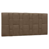 Cabeceira Painel Cama Box Casal 140cm Carla Suede D05 Marrom Chocolate - Mpozenato