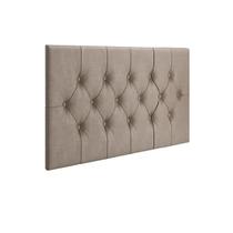 Cabeceira Painel Cama Box Solteiro 90 cm CAPITONÊ Suspensa - Bege Suede