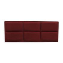 Cabeceira Painel Cama Box Solteiro 90cm Nina Suede Bordô - Sheep Estofados