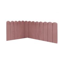 Cabeceira Painel Cama Casal Box Nuvem Suede Sandy 140 Cm Cor:rosê