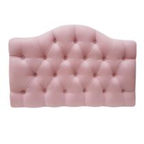 Cabeceira Painel Cama King 195cm Prince Corano Rosa Bebê - DL DECOR