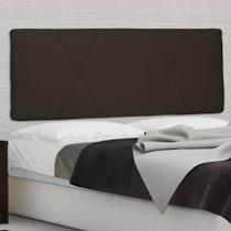 Cabeceira Painel Casal 140 Cm Dunas Suede Marrom - MV Estofados Shop