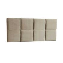 Cabeceira painel casal carla 140 cm - suede bege - sete estrela