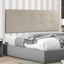 Cabeceira Painel Casal King 1,95m Berlim Material Sintético Bege Dal Poz Estofados
