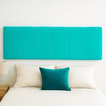 Cabeceira Painel Casal Queen de Cama Box Estofada Lua 160 cm Veludo