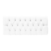 Cabeceira Painel Casal Queen Paris Capitone 1,60m Branco