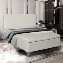 Cabeceira Painel Casal Quenn Estofada Para Cama Box 160cm Iza Com Espuma D28 Cabeceira Painel Casal Quenn Estofada Para Cama Box 160cm Iza Com Espuma D28