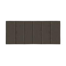 Cabeceira Painel Clean de Cama Box Casal 138 cm Inspire House Suede Veludo Marrom Escuro