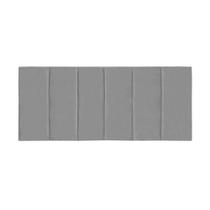 Cabeceira Painel Clean de Cama Box Queen 158 cm Inspire House Suede Veludo Cinza Claro