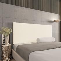 Cabeceira Painel Clean Para Cama Box Queen 160 cm Linho Areia A27 M11 - D'Rossi Cabeceira Painel Clean Para Cama Box Queen 160 cm Linho Areia A27 M11 - D'Rossi