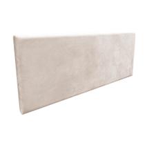 Cabeceira Painel Clean para Cama Box Queen 160 cm Suede Bege - D'Rossi