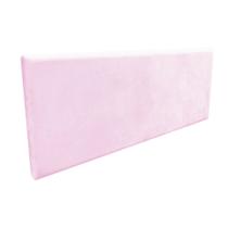 Cabeceira Painel Clean para Cama Box Queen 160 cm Suede Rosa Bebê - D'Rossi