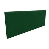 Cabeceira Painel Clean para Cama Box Solteiro 90 cm Suede Verde - D'Rossi