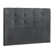 Cabeceira Painel De Casal Super King 195cm Para Cama Box Clean Suede Cinza - DS Estofados