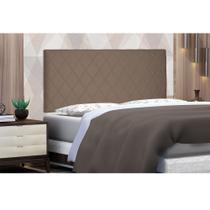 Cabeceira Painel Dubai Para Cama Box King 195 cm Suede Caramelo S04 - D'Rossi Cabeceira Painel Dubai Para Cama Box King 195 cm Suede Caramelo S04 - D'Rossi