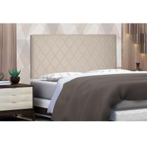 Cabeceira Painel Dubai Para Cama Box Queen 160 cm Suede Bege S04 - D'Rossi Cabeceira Painel Dubai Para Cama Box Queen 160 cm Suede Bege S04 - D'Rossi