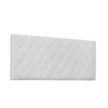 Cabeceira Painel Dubai Para Cama Box Solteiro 90 cm material sintético Branco - D'Rossi