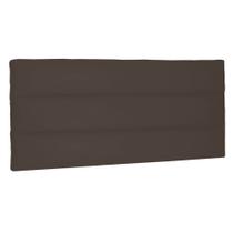Cabeceira Painel Estofada Cama Box Casal King La Italian 195cm Suede Café - Desk Design