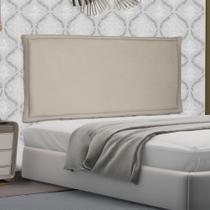 Cabeceira Painel Estofada Cama Box Casal King Veneza 195cm Suede Bege - Abmaza Cabeceira Painel Estofada Cama Box Casal King Veneza 195cm Suede Bege - Abmaza