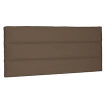 Cabeceira Painel Estofada Cama Box Casal Queen La Italian 160cm Suede Caramelo - Desk Design