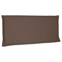 Cabeceira Painel Estofada Cama Box Casal Veneza 140cm Suede Caramelo - Desk Design