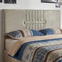 Cabeceira Painel Estofada Nevada Suede Palha Casal 1,40m para Cama Box