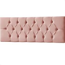 Cabeceira Painel Estofada Paris Suede Rosa Queen 1,60m para Cama Box Cabeceira Painel Estofada Paris Suede Rosa Queen 1,60m para Cama Box