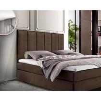 Cabeceira Painel Estofado Cama Box Queen Carla 1,60cm Marrom