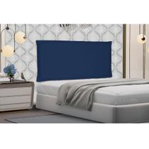Cabeceira Painel Garden Para Cama Box Solteiro 90 cm Suede Azul Marinho S04 - D'Rossi