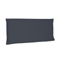 Cabeceira Painel Garden Para Cama Box Solteiro 90 cm Suede Cinza- D'Rossi