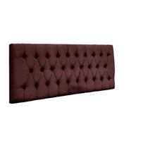 Cabeceira Painel Imperatriz 1,20 Cm Cama Box Suede Bordô