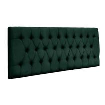 Cabeceira Painel Imperatriz 138Cm Para Cama Box Suede Verde