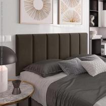 Cabeceira Painel Imperial Estofada Casal Marron 1,40m
