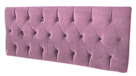 Cabeceira Painel Julie Casal Para Cama Box Estilo Capitone Rosa